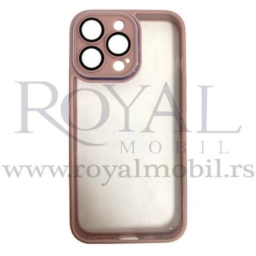  futrola pvc clear sa okvirom za iphone 13 (6.1) roze Slike