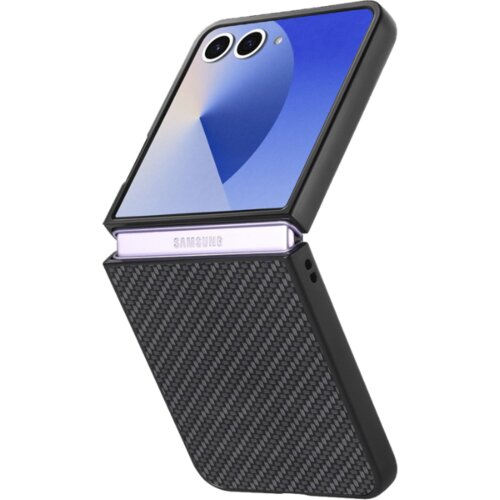 Chameleon Okrasni pokrovček (81) za Samsung Galaxy Z Flip 8 5G, črn Slike