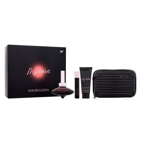 Mauboussin My Twist set: EDP 90 ml + EDP 20 ml + losjon za telo 75 ml + torbica za čez ramo za ženske Slike