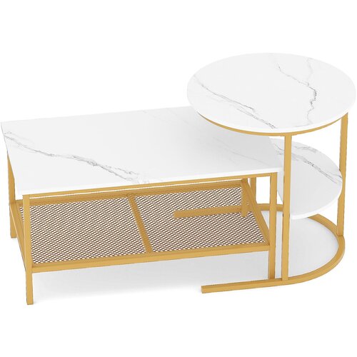Costway 2-delni komplet mizic za dnevno sobo, (5000289078) Slike