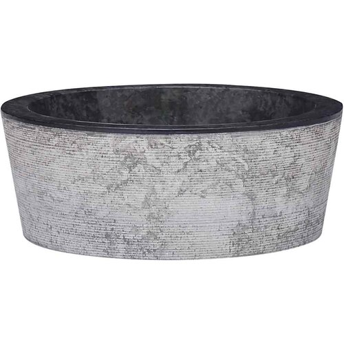 vidaXL umivalnik črn Ø40x15 cm marmor Cene
