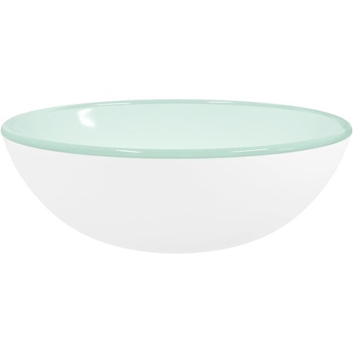 Maison Chic Umivalnik - Kopalna umivalnik - Lavabo kaljeno steklo 35x12 cm bel, (21684672) Cene