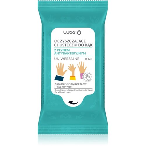 Luba Antibacterial Wet Wipes vlažne maramice za či&amp;scaron;ćenje za ruke 15 kom Slike