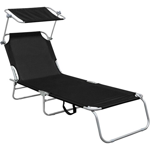  Vrtna ležaljka s baldahinom AGA MR4254-Black - crna Cijene