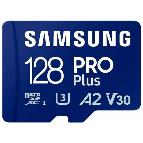 Samsung memorijska kartica PRO PLUS MicroSDXC 128GB U3 Blue + SDXC Adapter MB-MD128SA Cene