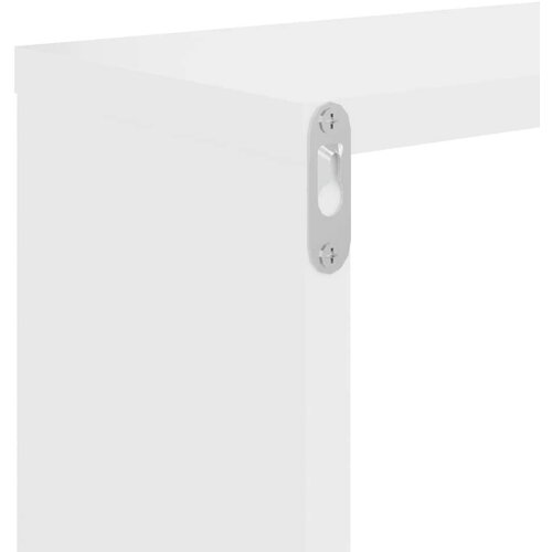  Kockaste zidne police 6 kom sive 26 x 15 x 26 cm - Bijela 26 x 15 x 26 cm 6 1 Slike