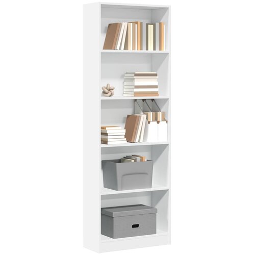  Biblioteka bijela 60x24x176 cm Inženirsko drvo Cijene