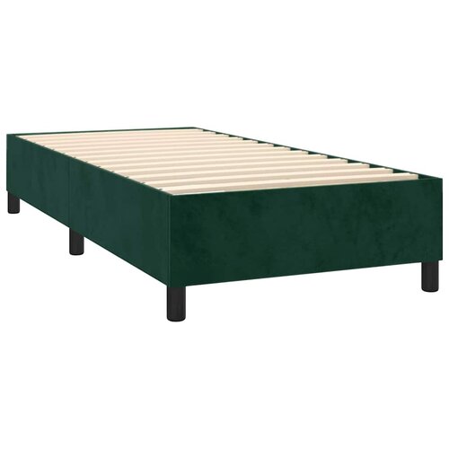 Box spring krevet s madracem tamnozeleni 80 x 200 cm bar&amp;scaron;unasti Slike