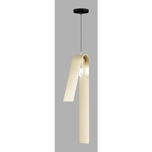 Squid Lighting Črna/v zlati barvi viseča svetilka s kovinskim senčilom Fold – Cene