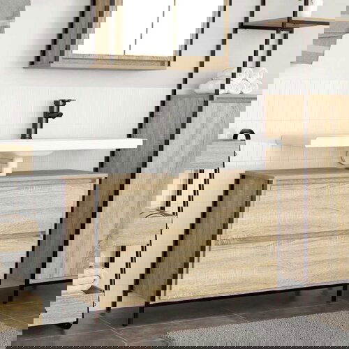 vidaXL Kupaonski ormarić za umivaonik s ladicama 90x34,5x60 cm Cijene