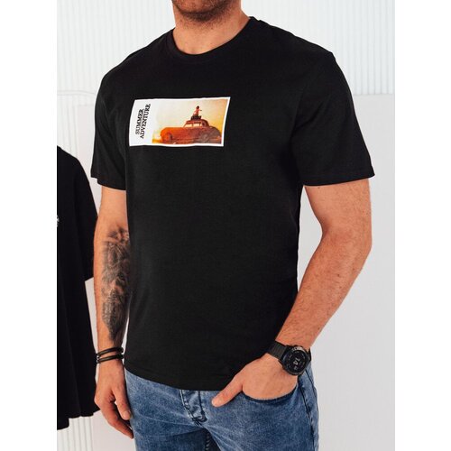 DStreet Men's T-shirt with black print Cene