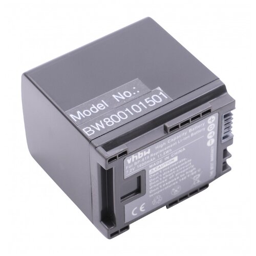 VHBW Baterija BP-819 / BP-827 za Canon Legria HF-10 / HF-G10 / HF-S10, 1600 mAh Cene