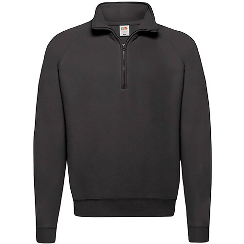 Fruit Of The Loom Black Men&amp;#039;s Zip Neck Sweatshirt Slike