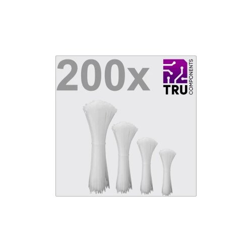 TRU COMPONENTS TC-12888556 T24CA071 vezice 3.6 mm bijela UV stabilizirana 200 St. Slike