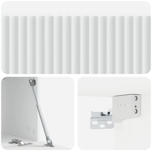  TV ormar za zid Bijela 59 5 x 31 x 30 cm Konstruirano drvo - Bijela 59 5 x 31 x 30 cm Slike