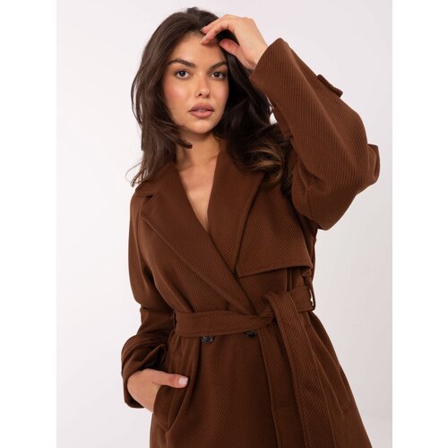 RUE PARIS Coat-IT-EN-A9589.58-brown Cene