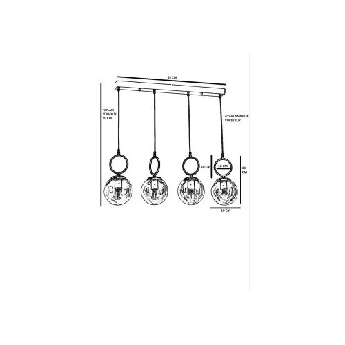Opviq Luster Morino, 70cm65 cm Slike