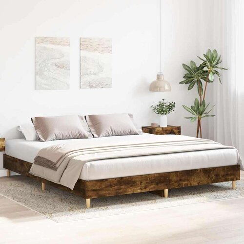 VidaXL okvir kreveta bez madraca 200x200 cm konstruirano drvo Slike