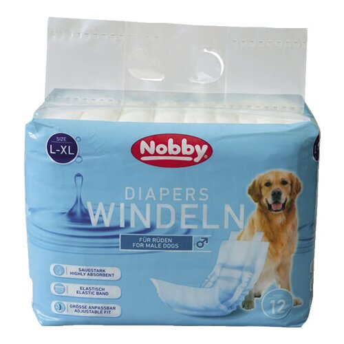 Nobby Pelene za mužjake pasa L-XL, 12 komada Slike