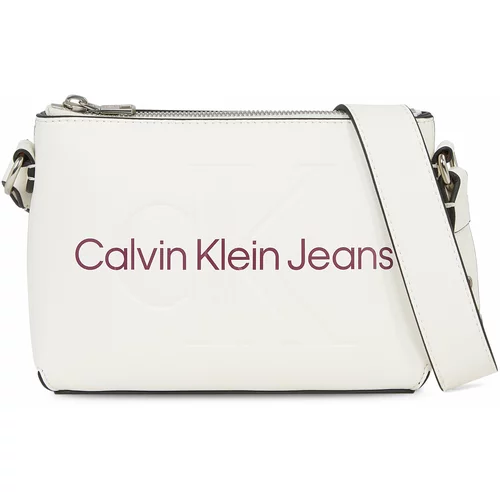 Calvin Klein Jeans Ročna torba Sculpted Camera Pouch21 Mono K60K610681 Ivory YBI