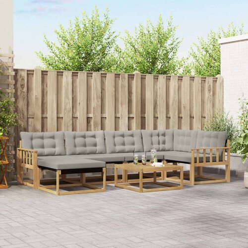  Set vanjskih sofa 7 kom. Bijela i svjetlosiva Cijene