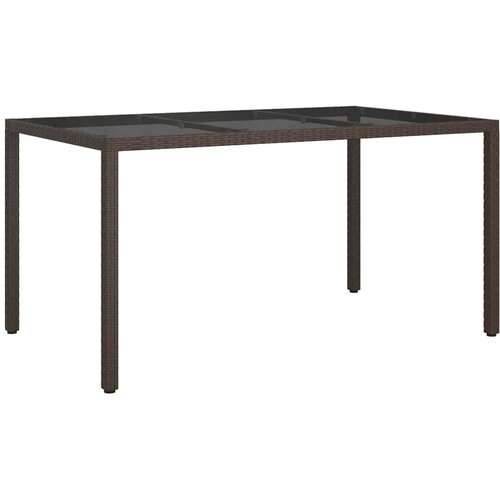 vidaXL Stol za vrt Smeđa 150 x 90 x 75 cm poliratan - Smeđa i crna 150 x 90 x 75 cm Cene