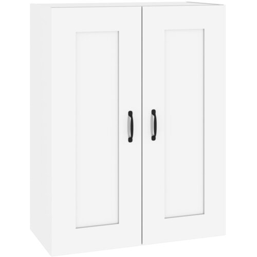 Maison Chic Viseča Stenska omarica - Zidna omarica visok sijaj bela 69,5x32,5x90 cm iu764, (22063073) Slike