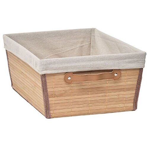 Tendance Ukrasna korpa sa tekstil umetkom 32.5x45x18 cm bambus (10502195) Slike