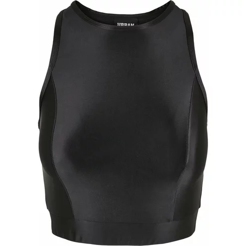UC Ladies Women's Cropped Shiny Top Black