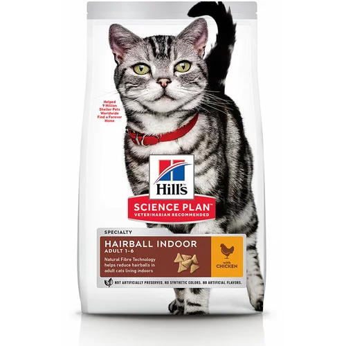 Hill’s Science Plan Adult Hairball & Indoor piletina - 3 kg