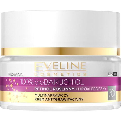 Eveline Cosmetics Bio Bakuchiol multikorektivna krema proti znakom staranja 70+ 50 ml Slike