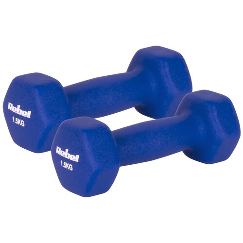 Rebel ACTIVE Neopren HEX bučice, par 2x1.5 kg, model RBA-2330-1.5 Slike