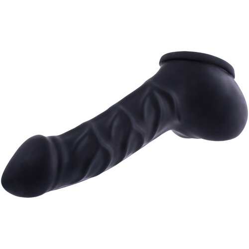 Toylie latex penis sleeve franz 14cm black Cene