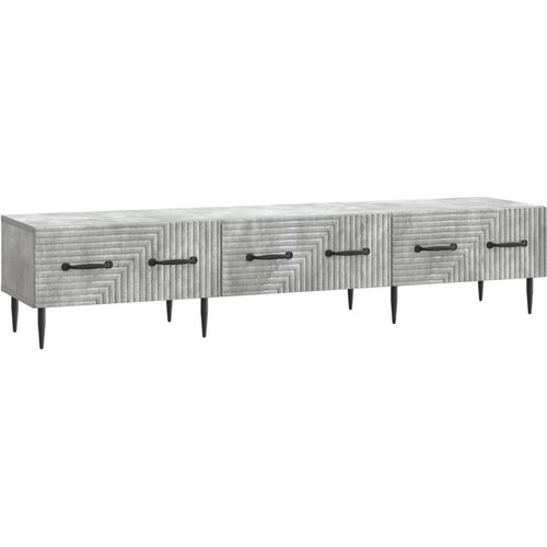 TV ormar Betonska siva 147 x 34 5 x 30 cm Konstruirano drvo - Betonska siva Cene