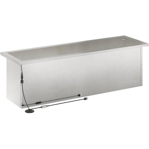  Vrtna posuda za sadnju s LED svjetlom 2 kom. Srebrna - Nehrđajući čelik 30 x 100 x 30 cm 2 Slike