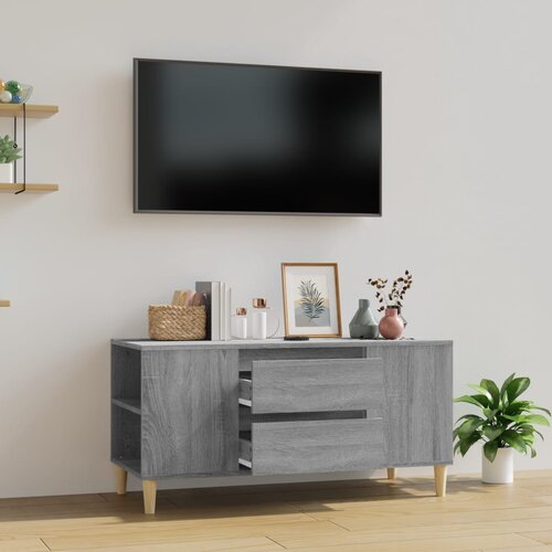 TV ormarić boja sivog sonome 102x44,5x50 cm konstruirano drvo Cene