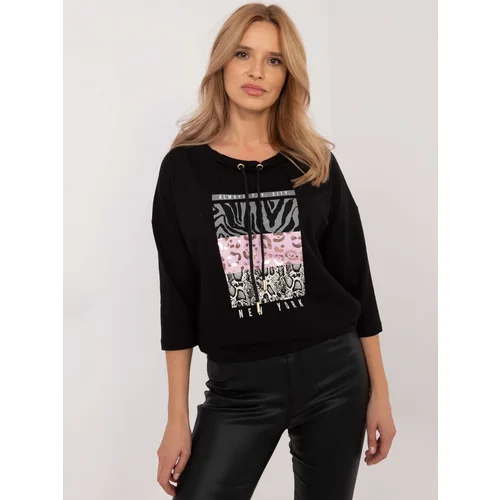 Calimera Blouse-CLM-BZ-1270.39P-black