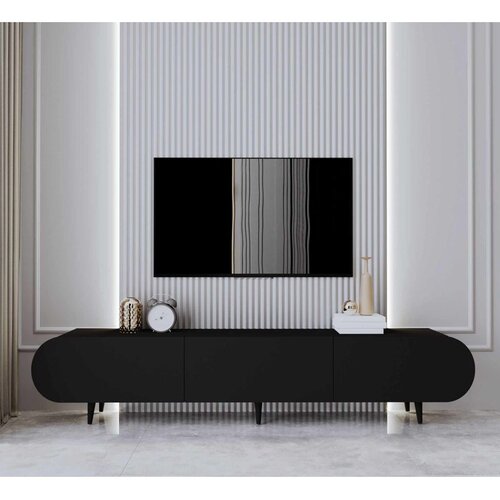 Hanah home TV komoda Regulus 180, 180 cm, crna Cene