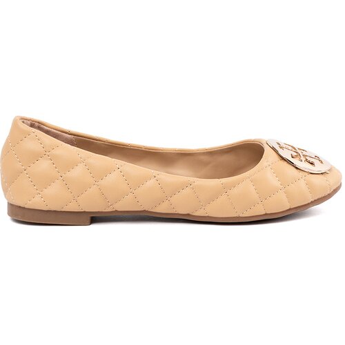 Shelvt Beige eco leather ballerinas Slike