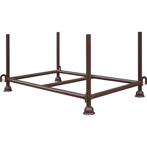 Eichinger okvir za zlaganje, dxšxv 1200 x 800 x 750 mm, z 1 prečno cevjo, čokoladno rjave barve Cene