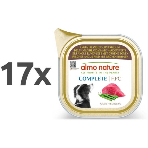 Almo Nature HFC Complete pa&scaron;teta, alu posodica - govedina in st. fižol - 85 g 17 x 85 g Cene