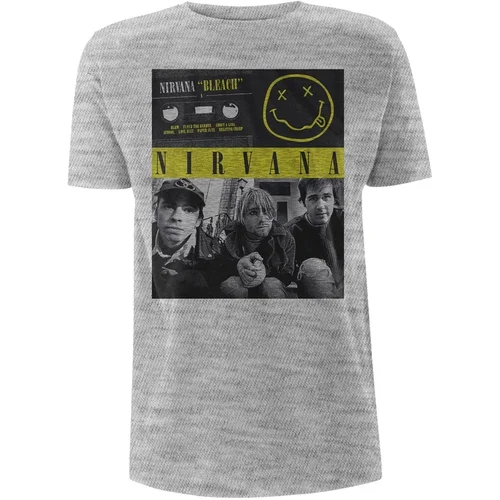 Nirvana Košulja Bleach Cassettes Unisex Grey L