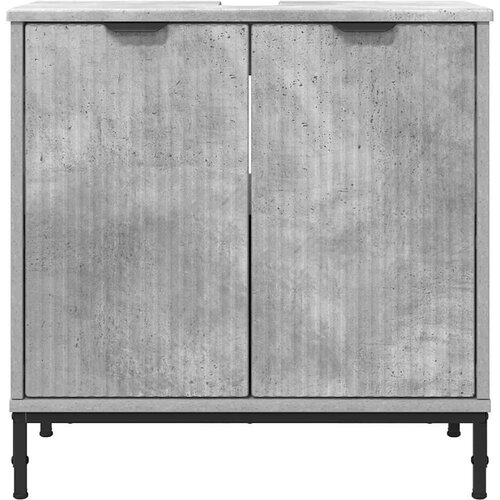 VidaXL Kupaonski ormarić za sudoper Beton siva 60.5 x 33.5 x 61 cm Slike