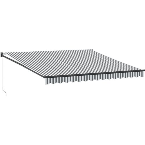 vidaXL Zložljiva tenda antracit in bela 4x3 m blago in aluminij, (21260616) Cene