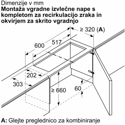 Bosch Okvir za ugradne aspiratore DSZ4660 Slike