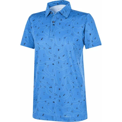 Galvin Green Rowan Boys Polo Shirt Blue/Navy 134/140