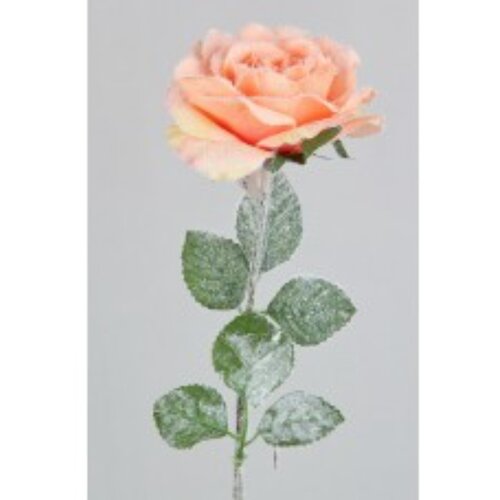 Other novogodišnja dekoracija narandžasta ruža sa snegom Cene