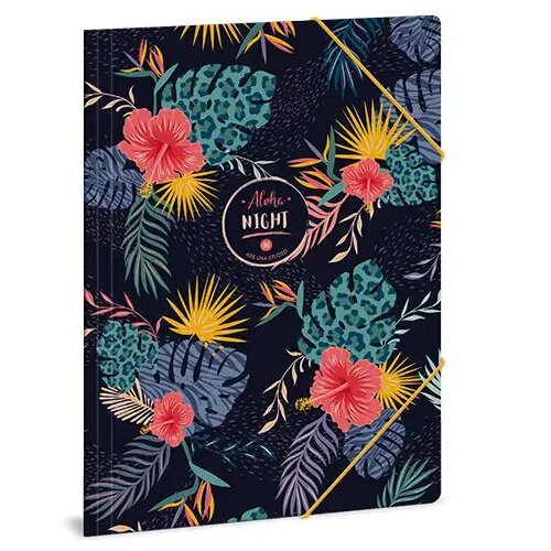 Ars Una Aloha night Mapa z gumo mere A4 s cvetnim motivom Cene