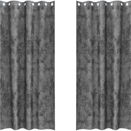VidaXL bar&amp;scaron;unaste zavjese 2 kom s očima sive 260x140 cm Slike