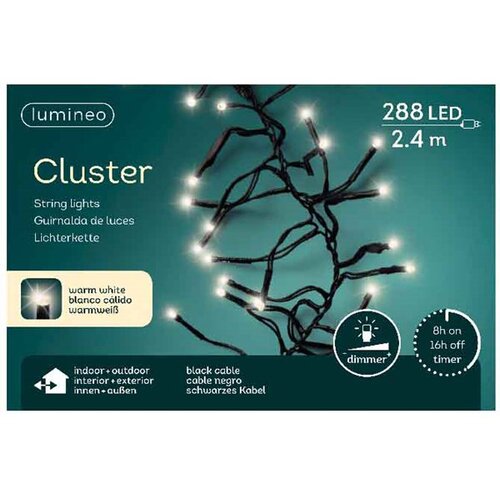 Lumineo novogodišnje sijalice 288l toplo bela cluster Cene